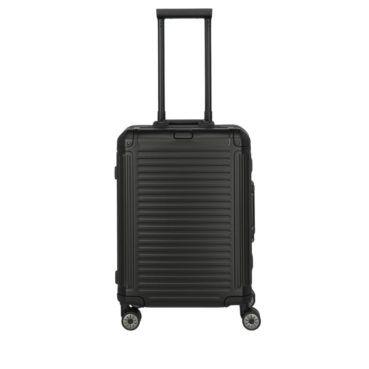 Travelite Next Aluminium Small Black Suitcase