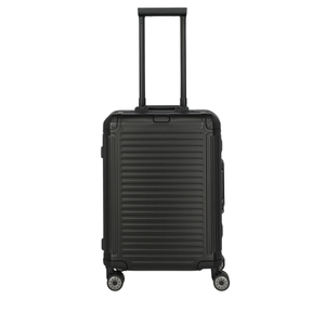 Travelite Next Aluminium Small Black Suitcase