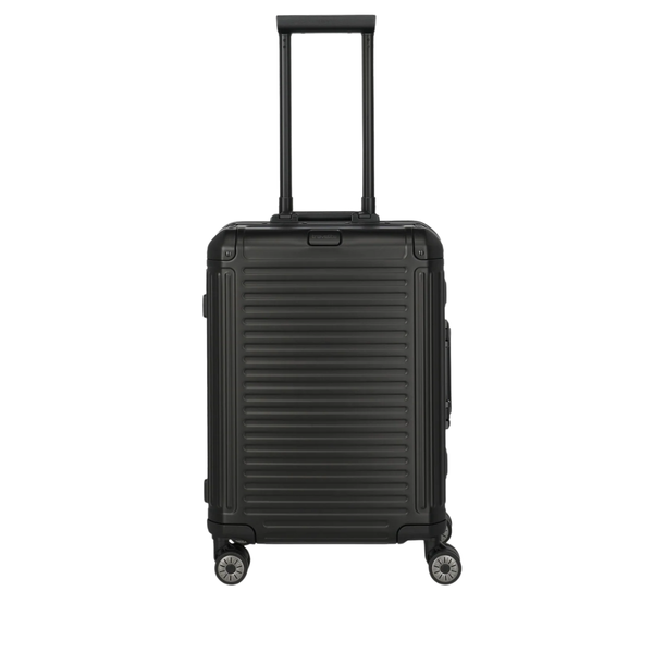 Travelite Next Aluminium Small Black Suitcase