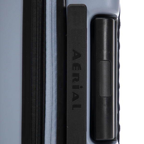 Aerial ABS Under Seat Suitcase Light Blue with Easy Rapid Pocket
