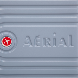 Aerial ABS Under Seat Suitcase Light Blue with Easy Rapid Pocket
