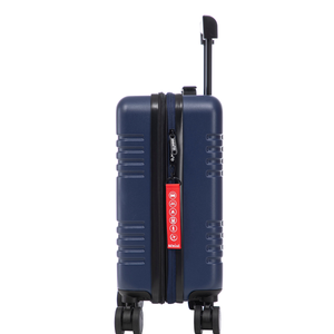 Aerial ABS Under Seat Suitcase Dark Blue with Easy Rapid Pocket