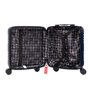 Aerial ABS Under Seat Suitcase Dark Blue with Easy Rapid Pocket
