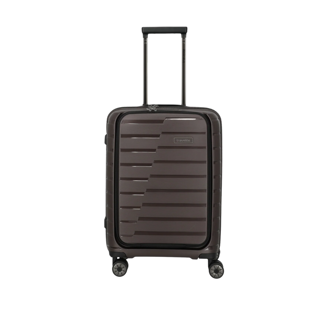 Travelite Air Base Coffee Small Suitcase w/Front Pocket