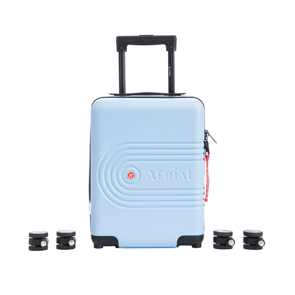 Aerial Flex Light Blue Under-Seat Suitcase
