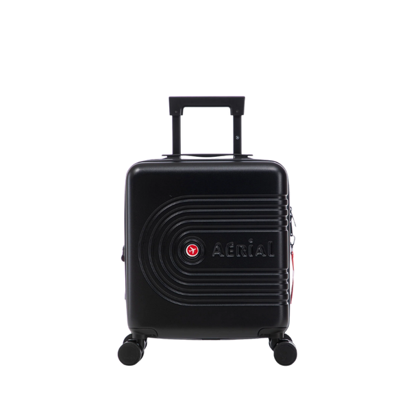 Aerial -ABS Under Seat Suitcase Black with Easy Rapid Pocket