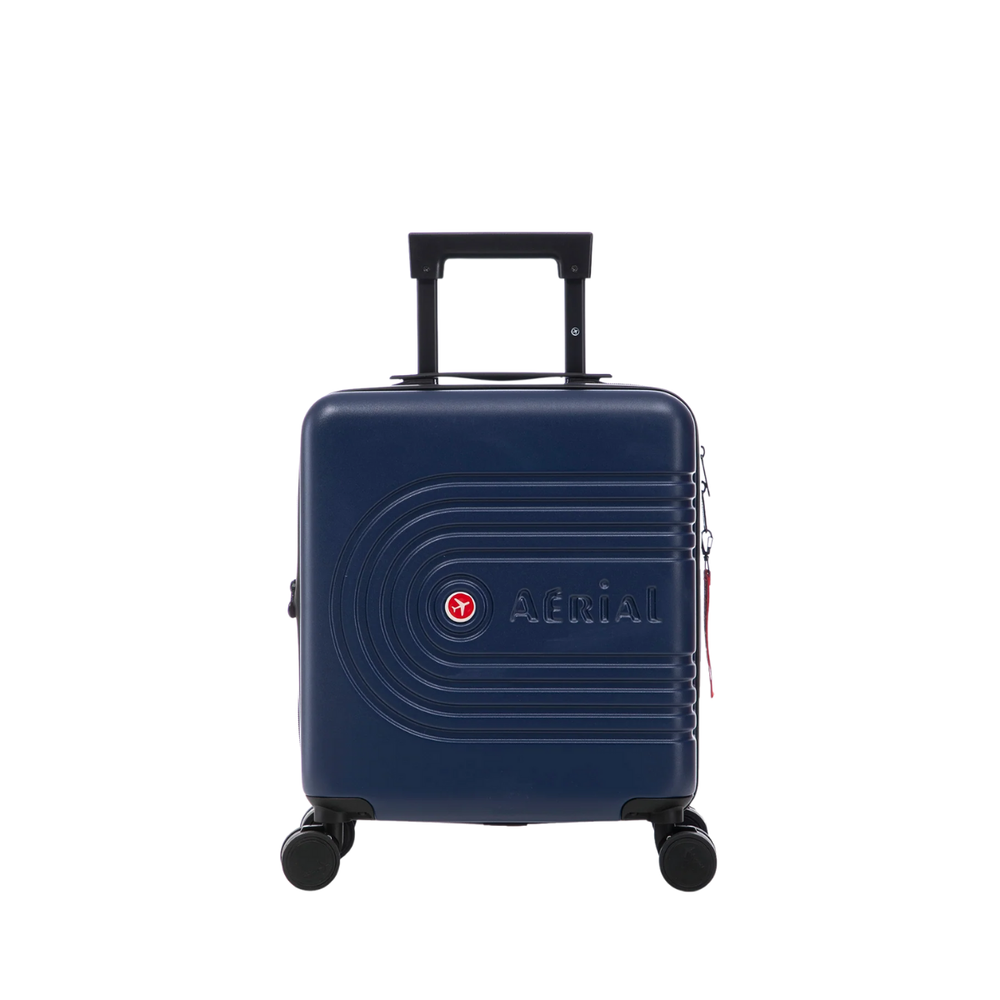 Aerial -ABS Under Seat Suitcase Dark Blue with Easy Rapid Pocket