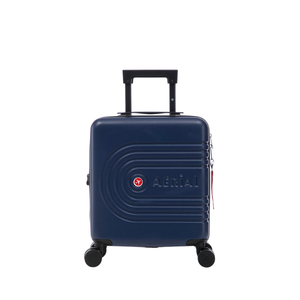 Aerial -ABS Under Seat Suitcase Dark Blue with Easy Rapid Pocket