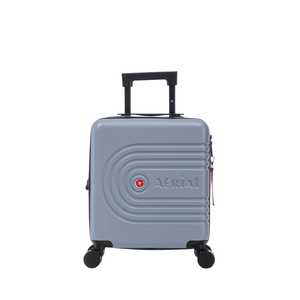 Aerial -ABS Under Seat Suitcase Light Blue with Easy Rapid Pocket