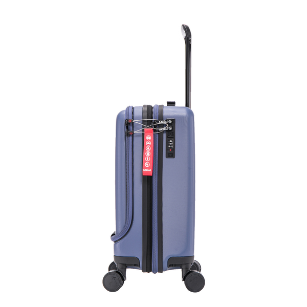 Aerial Multimedia Blue Cabin Suitcase w/Front Pocket