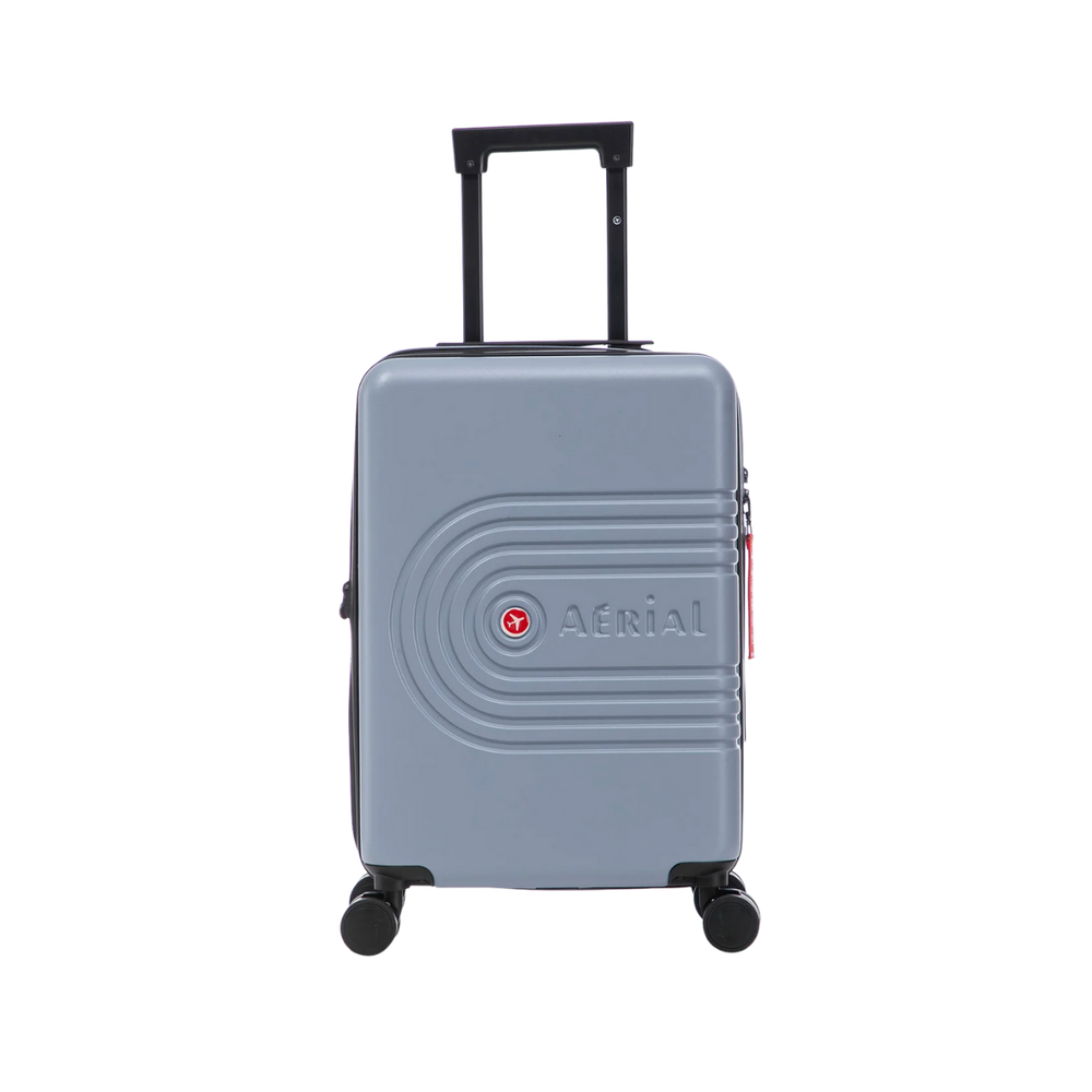 Aerial Cabin Size Light Blue Suitcase w/ Easy Pocket