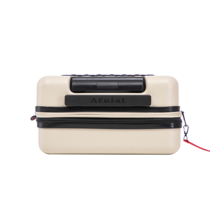 Aerial ABS Under Seat Suitcase Beige with Easy Rapid Pocket