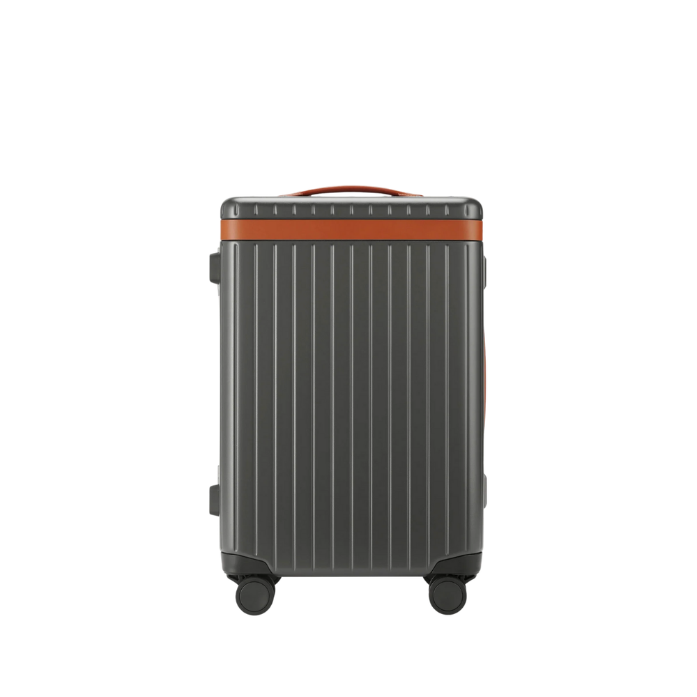 Carl Friedrik The Carry On Grey/Cognac Suitcase