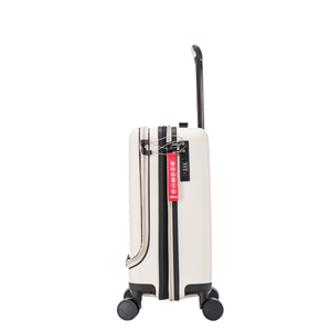 Aerial Multimedia Beige Cabin Suitcase w/Front Pocket