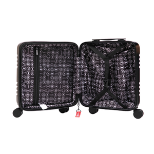 Aerial ABS Under Seat Suitcase Black with Easy Rapid Pocket