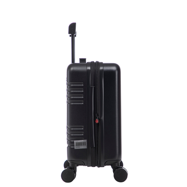 Aerial ABS Under Seat Suitcase Black with Easy Rapid Pocket