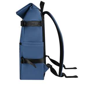 Aerial Urban Dark Blue Roll-Top Backpack