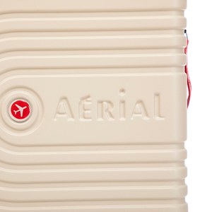 Aerial Cabin Size Beige Suitcase w/ Easy Pocket