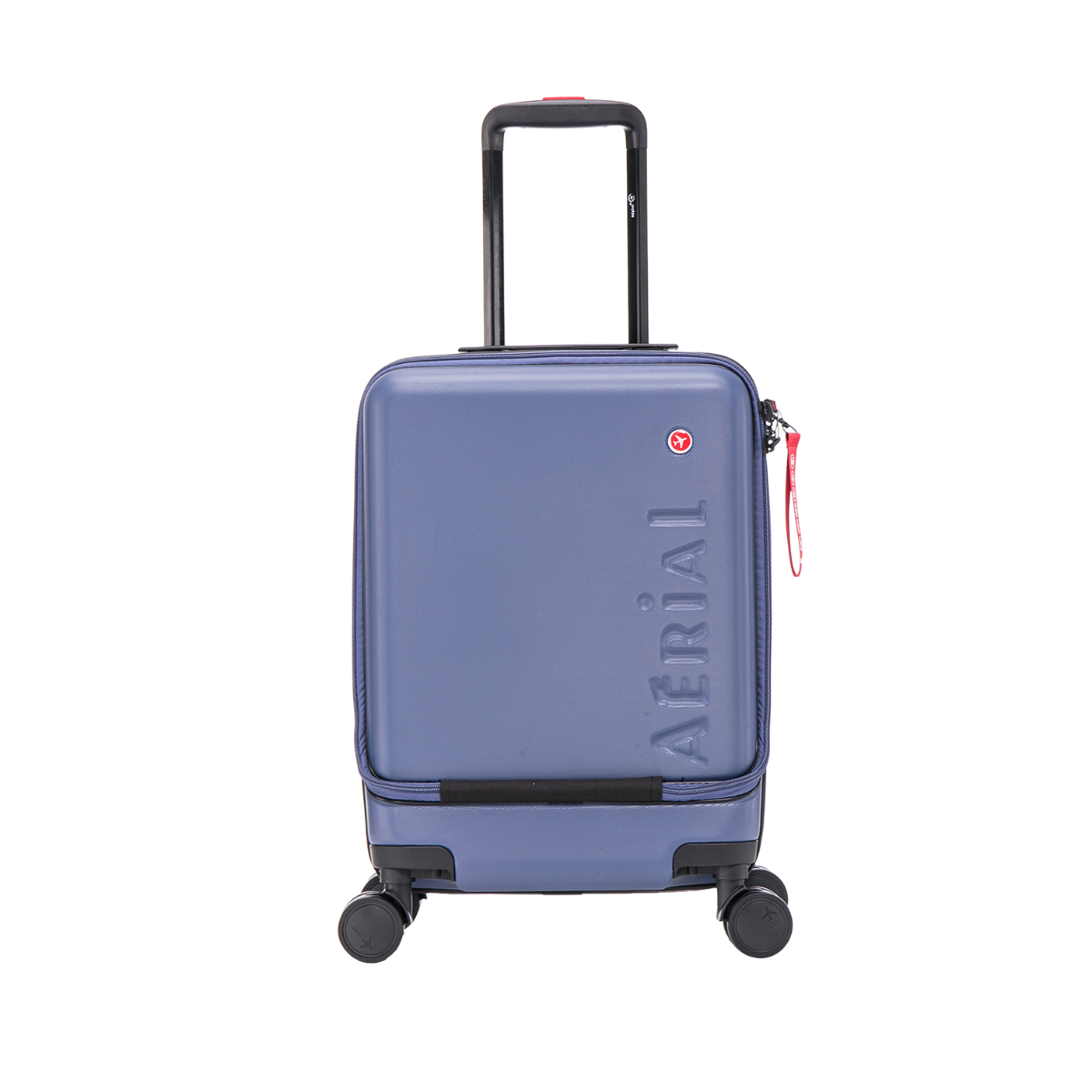 Aerial Multimedia Blue Cabin Suitcase w/Front Pocket